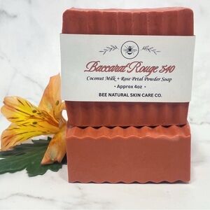 Baccarat Rouge 540 Type Coconut Milk & Rose Petal Soap- 4oz 🌱vegan friendly🌱